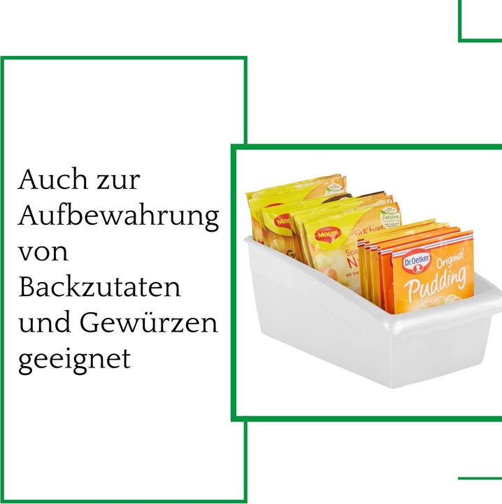 Image du produit Novaliv Boîte à soupe 4pcs Economy Set Tiroir Organisateur Cuisine - 25 x 16 cm BLANC Stockage d'épices