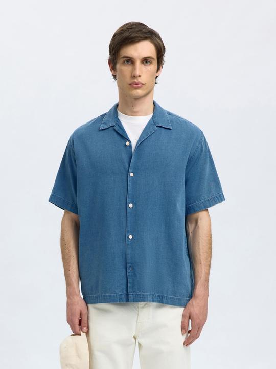 Produktbild Selected Homme Kurzarm Jeanshemd (XXL)
