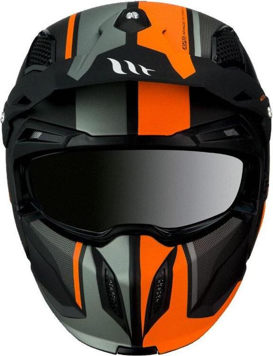 Produktbild MT Helmets motorrad-crosshelm mit abnehmbarem kinnteil und umwandelbarem visier streetfighter sv twin c4 (ece (54 cm, XS)