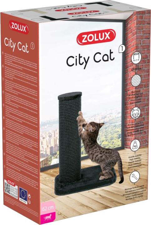 Image du produit Zolux City Cat 1 Arbre à chat (62 cm, Noir)