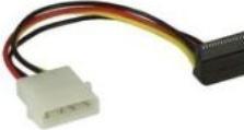 Actual product image InLine SATA combo cable Slimline to SATA / Molex - 30/15cm