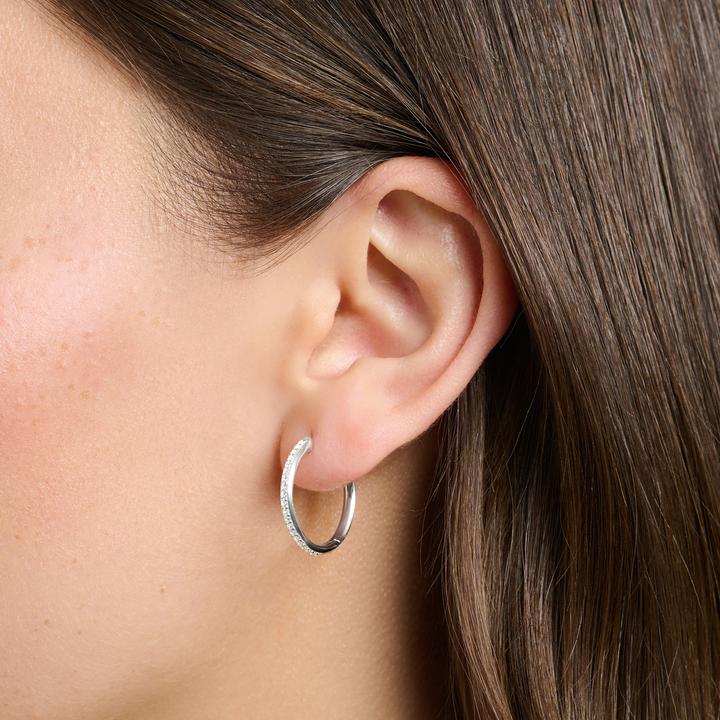 Produktbild Thomas Sabo Creolen Weisse Steine Pavé Silber (925er Silber)