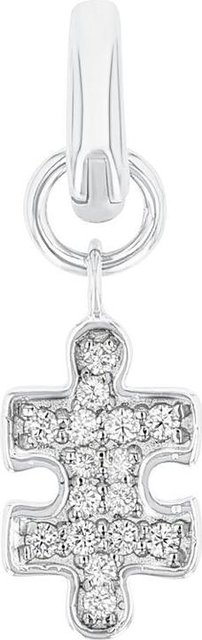 Produktbild Amor Charms für Damen, 925 Sterling Silber, Zirkonia synth. | Puzzleteil (Silber 925)