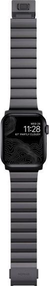 Produktbild Nomad Armband Aluminium Apple Watch Gray (21.5 mm, grade N52 magnet, Edelstahl 316, Aluminium)