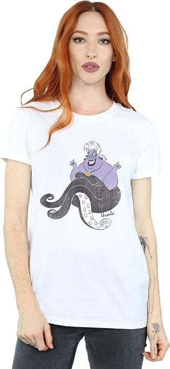 Actual product image The Little Mermaid Womens/Ladies Ursula Cotton Boyfriend T-Shirt (XXL)