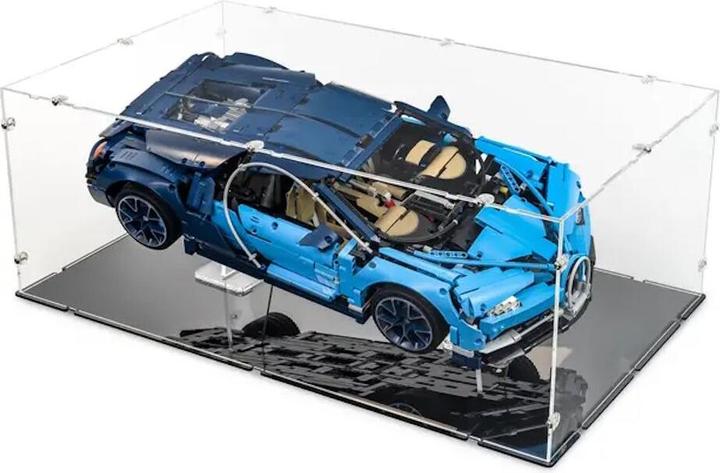Produktbild iDisplayit Acryl-Display XL für LEGO® 42083 Bugatti Chiron (mit schwarzem Boden)