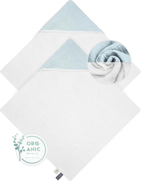 Produktbild Aspero 2x Baby Musselin Wickeltücher aus Bio-Baumwolle