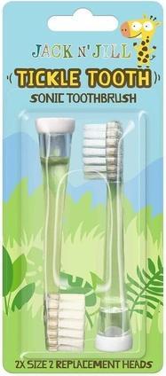 Nenurodyta Jack N' Jill Head, Ersatzköpfe für Tickle Tooth Sonic Zahnbürste, 2er-Pack (2 x)