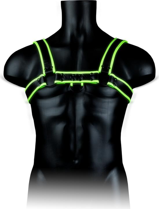 Produktbild Ouch! Chest Bulldog Harness - Glow in the Dark (XL)