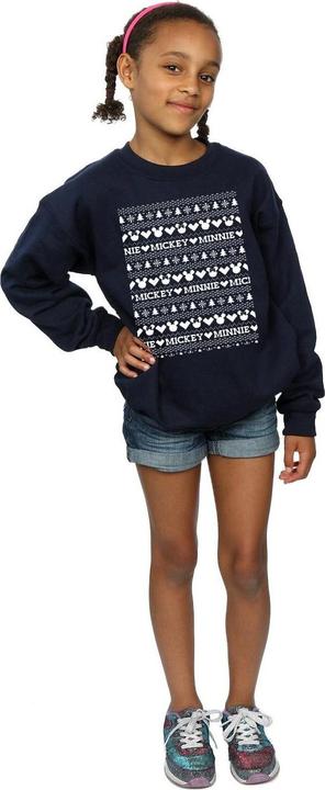 Immagine prodotto Disney Mickey And Minnie Christmas Fair Isle Felpa Ragazze (128)