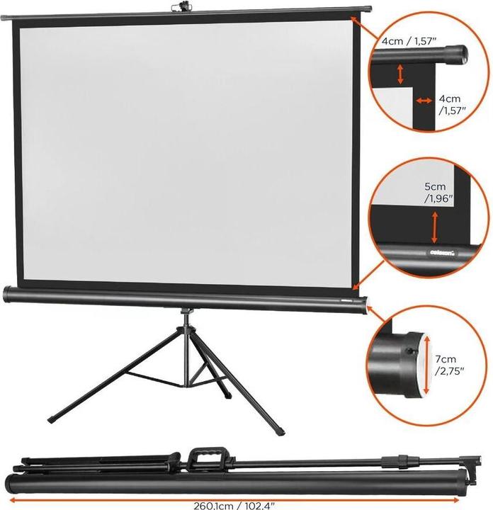 Actual product image Celexon Eco tripod, screen, 4:3 (120", 4:3)