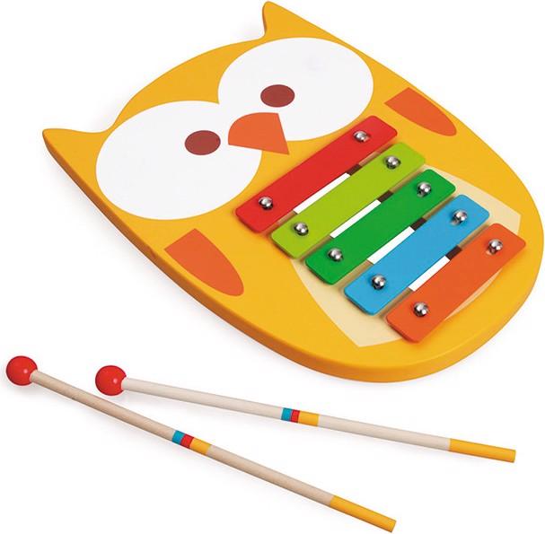 Image du produit Scratch Hibou Lou xylophone en bois (Italien, Allemand, Anglais, Français)