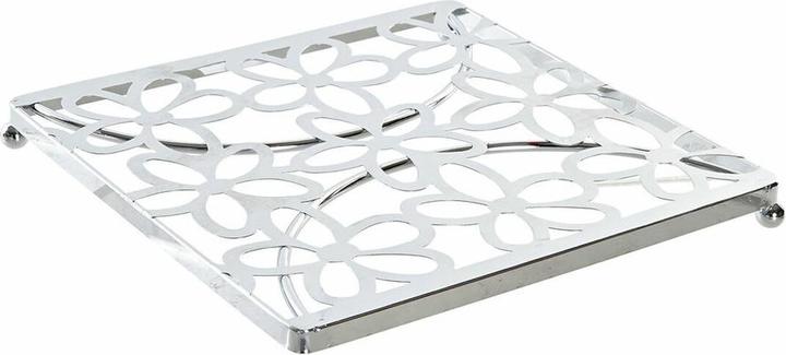 Immagine prodotto DKD Home Decor Untersetzer Silberfarben Metall Kunststoff 18 x 18 x 1,5 cm