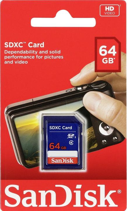 Actual product image SanDisk Standard Memory Card (64 GB, SDXC, UHS-I)