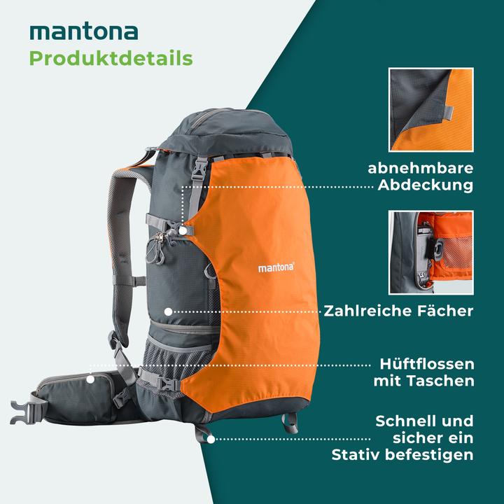 Image du produit mantona élémentsPro 40 orange (Sac à dos photo)
