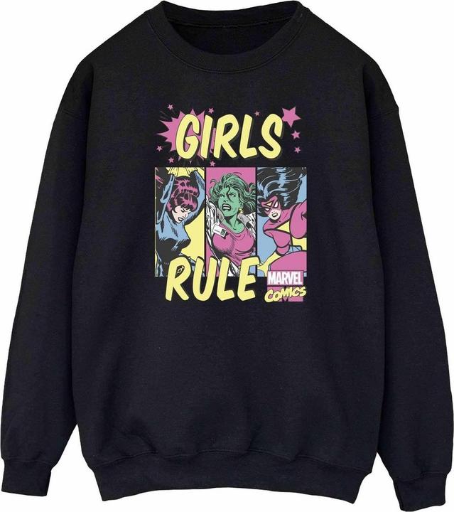 Image du produit Sweatshirt Womens/Ladies Girls Rule (S)