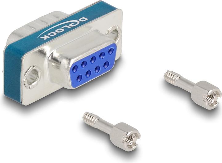 Produktbild Delock HF/EMI Entstörfilter D-Sub 9 Pin Stecker zu Buchse mit Tiefpass induktiv (0.03 m)