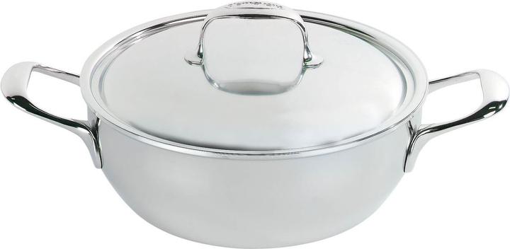 Demeyere Atlantis Schmortopf mit Doppelwanddeckel (28 cm, Frying pan, Stainless steel)
