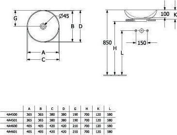 Produktbild Villeroy & Boch V&B Aufsatzwaschtisch LOOP & FRIENDS ohne ÜL d= 420mm we (Aufsatzspülbecken, 42 cm, 42 cm)