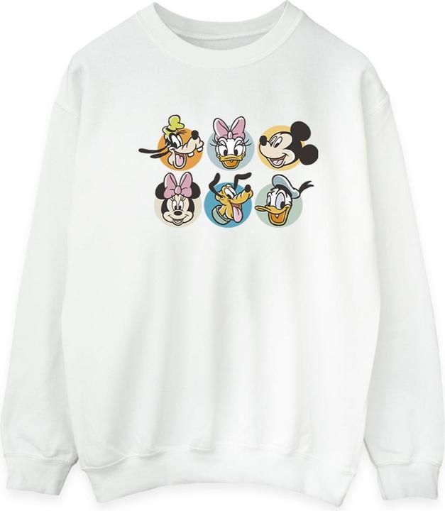 Actual product image Disney Mens Mickey Mouse And Friends Faces Sweatshirt (XL)