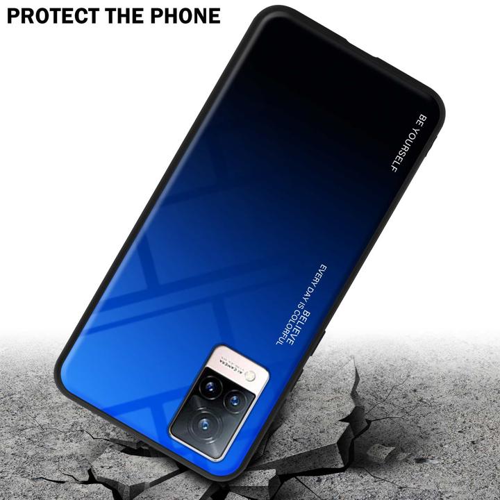 Actual product image Cadorabo TPU 2 colors glass envelope (Vivo V21)