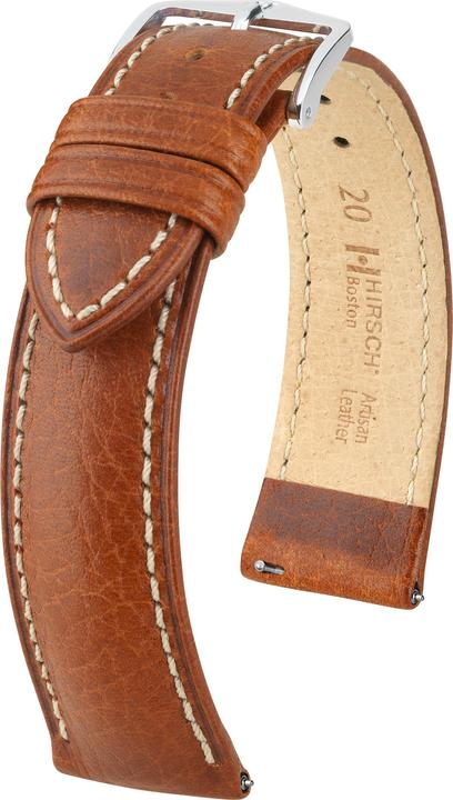 Actual product image Hirsch Boston (18 mm, Calf, Garmin Venu 3S, Huawei Watch GT 4 (41mm), Fossil Gen 5E, Forerunner 255S, Fossil Gen 6, Forerunner 255S Music)