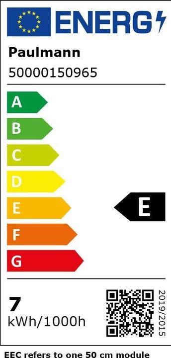Energy Label Paulmann PAUL LED strip light (Daylight, 1000 cm, Indoor)