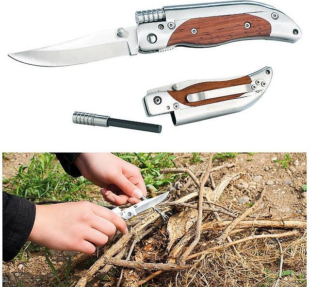 Produktbild Semptec Taschenmesser mit Magnesium-Feuerstab (7.90 cm)