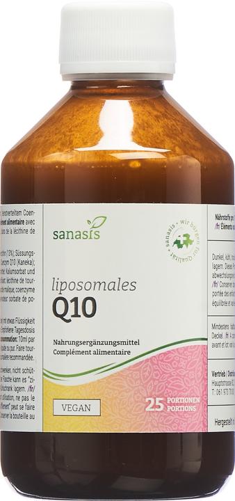 Actual product image Sanasis Q10 liposomal Fl 250 ml (1 Piece, Liquid)