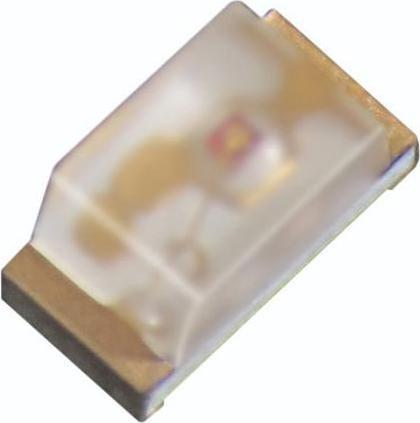 Actual product image Kingbright SMD LED green 574nm 30mA 2.1V 120°