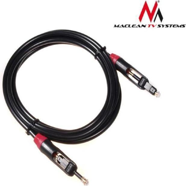 Image du produit Maclean MCTV-642 - Câble optique Toslink T-T Jack-Jack 0.5m polybag (0.50 m, TOSLINK)