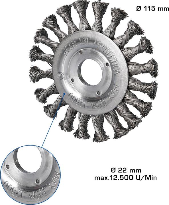 Image du produit Brilliant Tools Brosse circulaire, Ø 115 mm