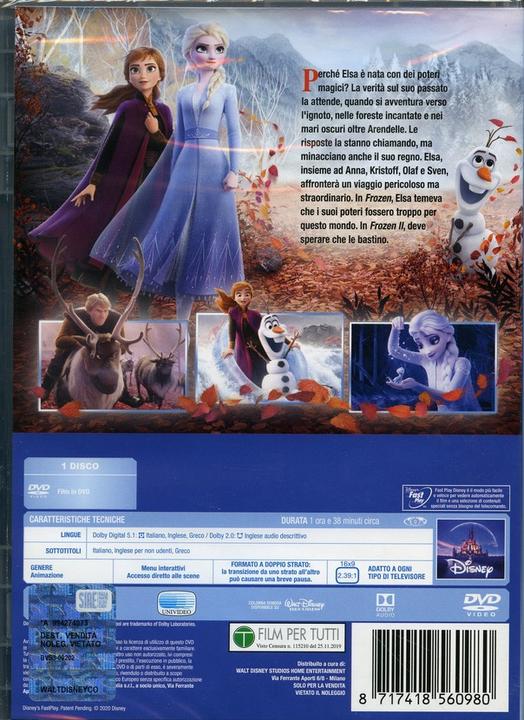 Produktbild Frozen 2: Il segreto di Arendelle (DVD, 2019, Englisch, Griechisch, Italienisch)