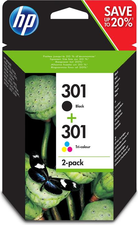 Actual product image HP 301 2-pack (M, C, Y, FC)