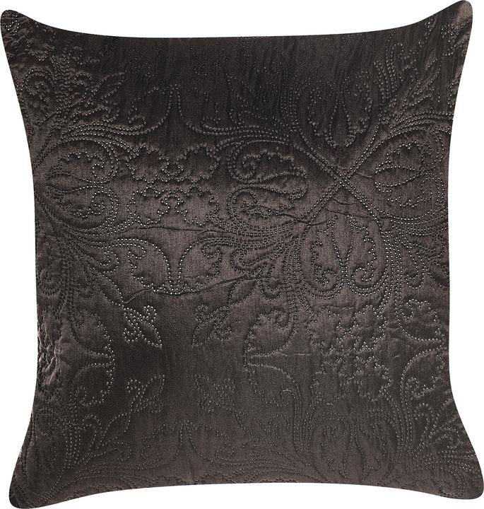 Produktbild Beliani Tagesdecken Set mit Kissen Prägemuster 3-teilig braun 140 x 210 cm RAYEN (140 x 210 cm)