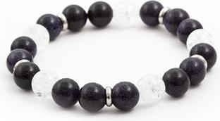 Actual product image Beneto Bead bracelet made of aventurine and crystal MINK27 / 17 (L)