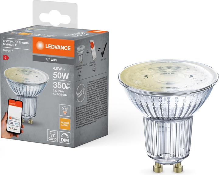Image du produit Ledvance Smart+ Wifi Spot (GU10, 5 W, 350 lm, 1 x, G)