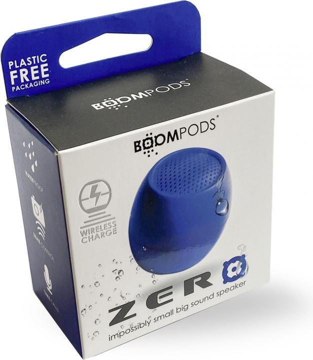 Actual product image Boompods Zero Bluetooth® Speaker Handsfree, Shockproof, Waterproof Blue (5 h, Rechargeable battery operated)