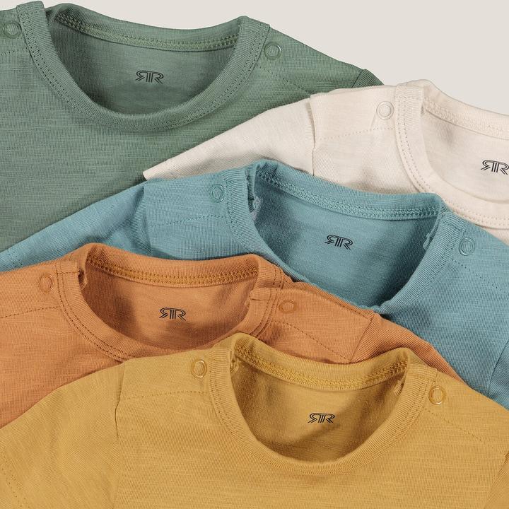 Actual product image La Redoute Collections 5-pack short-sleeved bodysuits (98)