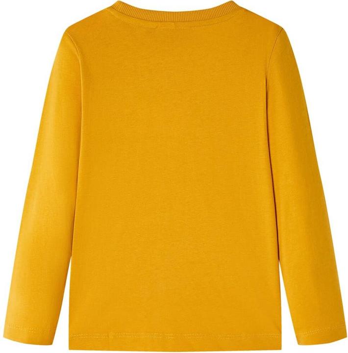 Immagine prodotto VidaXL Camicia da bambino a maniche lunghe ocra 128,Materiale: 100 (128)
