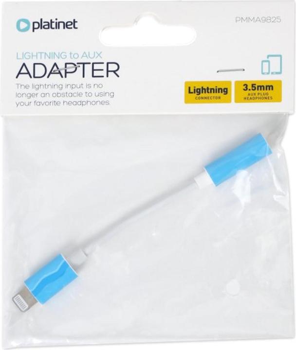 Immagine prodotto Platinet Adattatore Lightning/Aux 3 5 mm (Lightning, Presa da 3,5 mm)