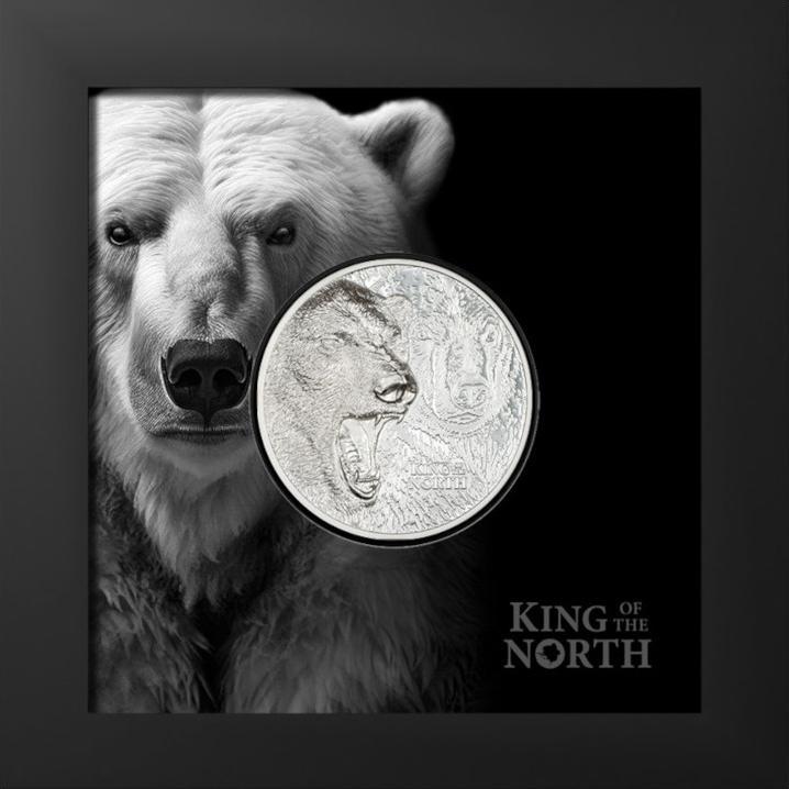 Actual product image CIT Coin Invest Silver King of the North - Polar Bear 1 oz PP - Ultra High Relief 2024 (999, 2024)
