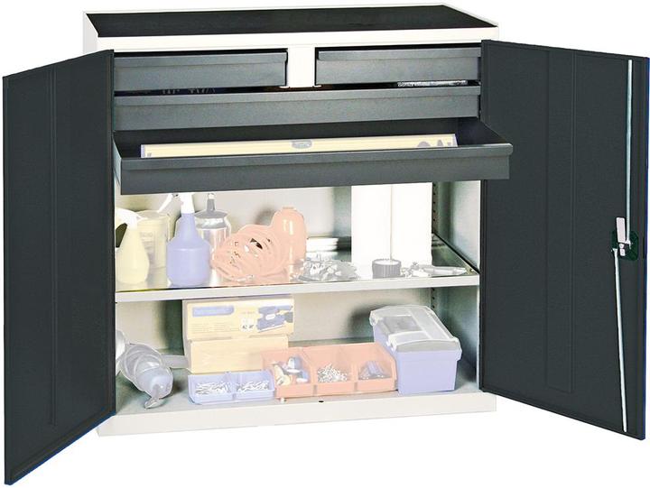Produktbild Stumpf Werkzeugschrank S3000 4 Schubladen 1 Fachboden lichtgrau anthrazit (100 cm, 50 cm)