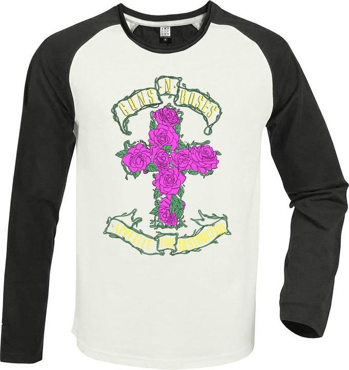 Immagine prodotto Amplified Rose Cross Maglietta Guns N Roses Adulto Unisex (M)