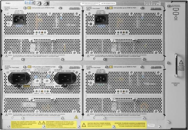 Actual product image HPE HP 5412R zl2: Chassis Switch (96 Ports)