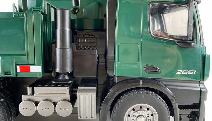 Image du produit Amewi Mercedes-Benz Arocs Licence Camion Grue Avec Benne Rtr Vert (RTR Prêt à fonctionner)