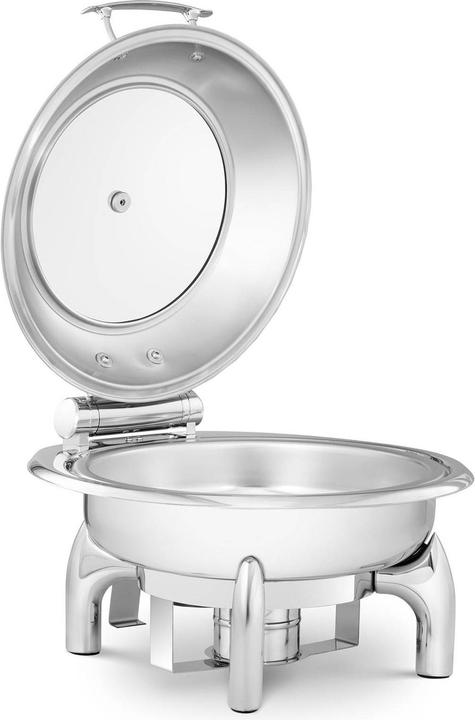 Image du produit Royal Catering Chafing dish rond avec hublot - - 5,5 l - 1 bruleur