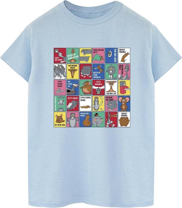 Immagine prodotto Tom & Jerry Grid Squares Maglietta Ampia Donna (M)