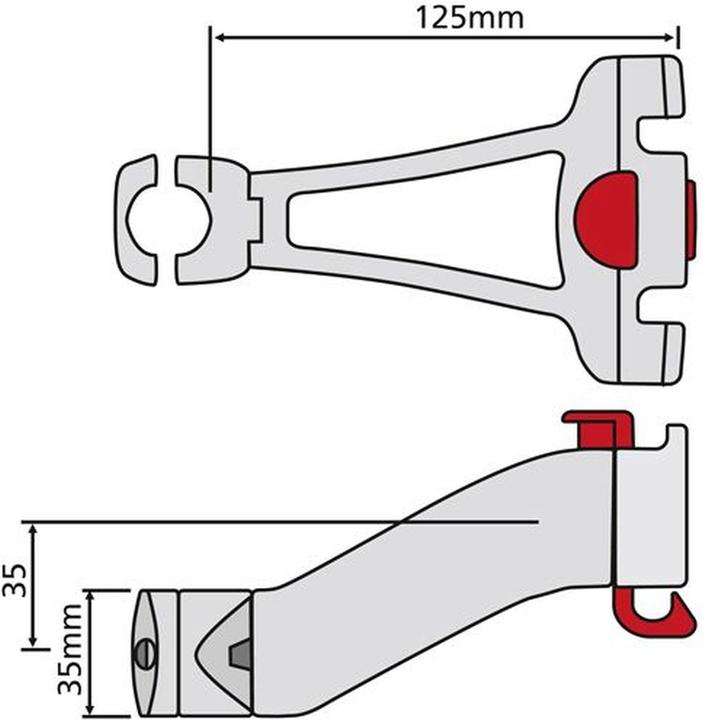 Image du produit KlickFix adaptateur de guidon pour potence Ø 22,2-25,4mm