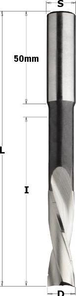 Produktbild CMT 160.160.31 Spiral-Langlochbohrer rechts 16mm-Schaft 13x50 (16 mm)